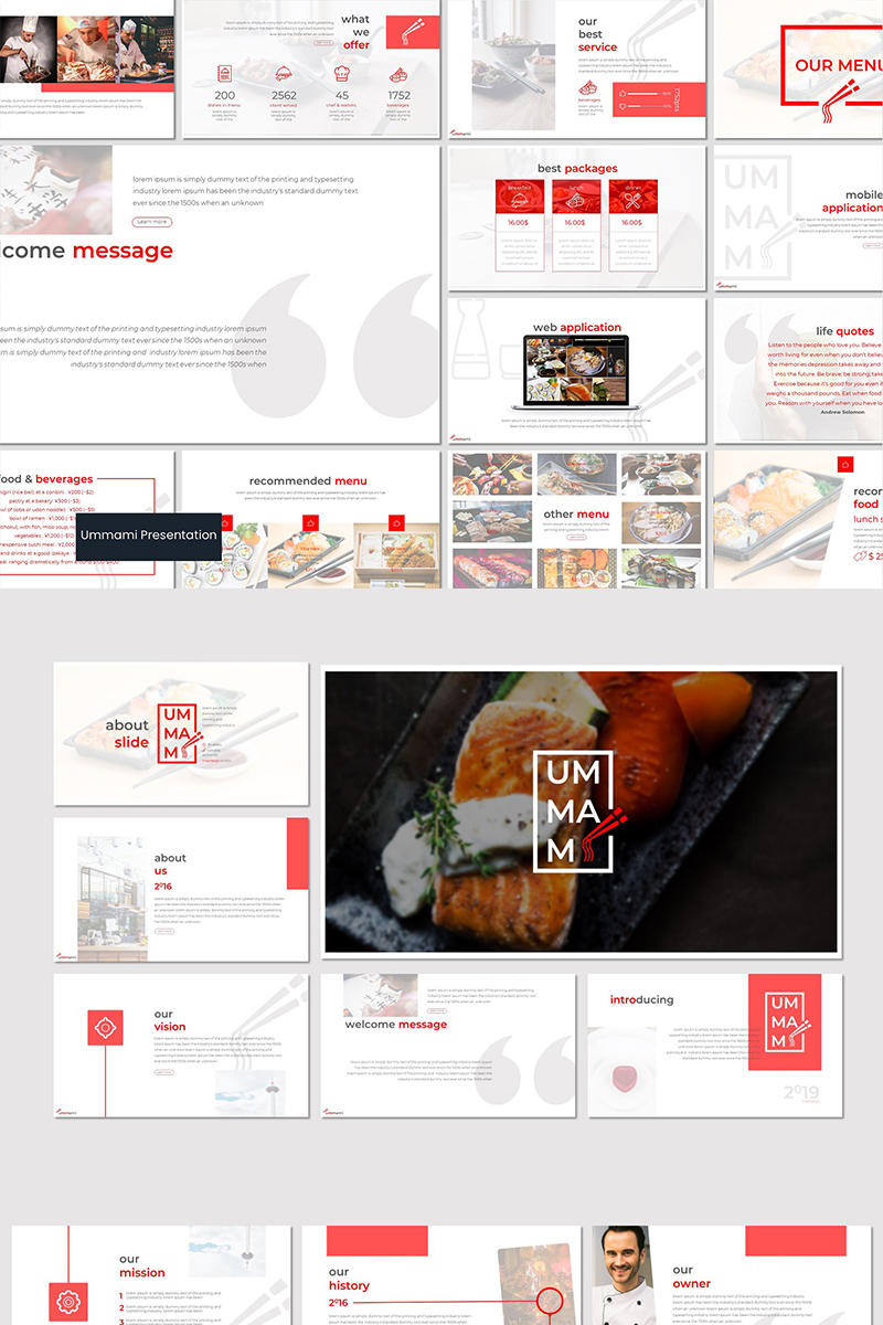 Ummami PowerPoint template