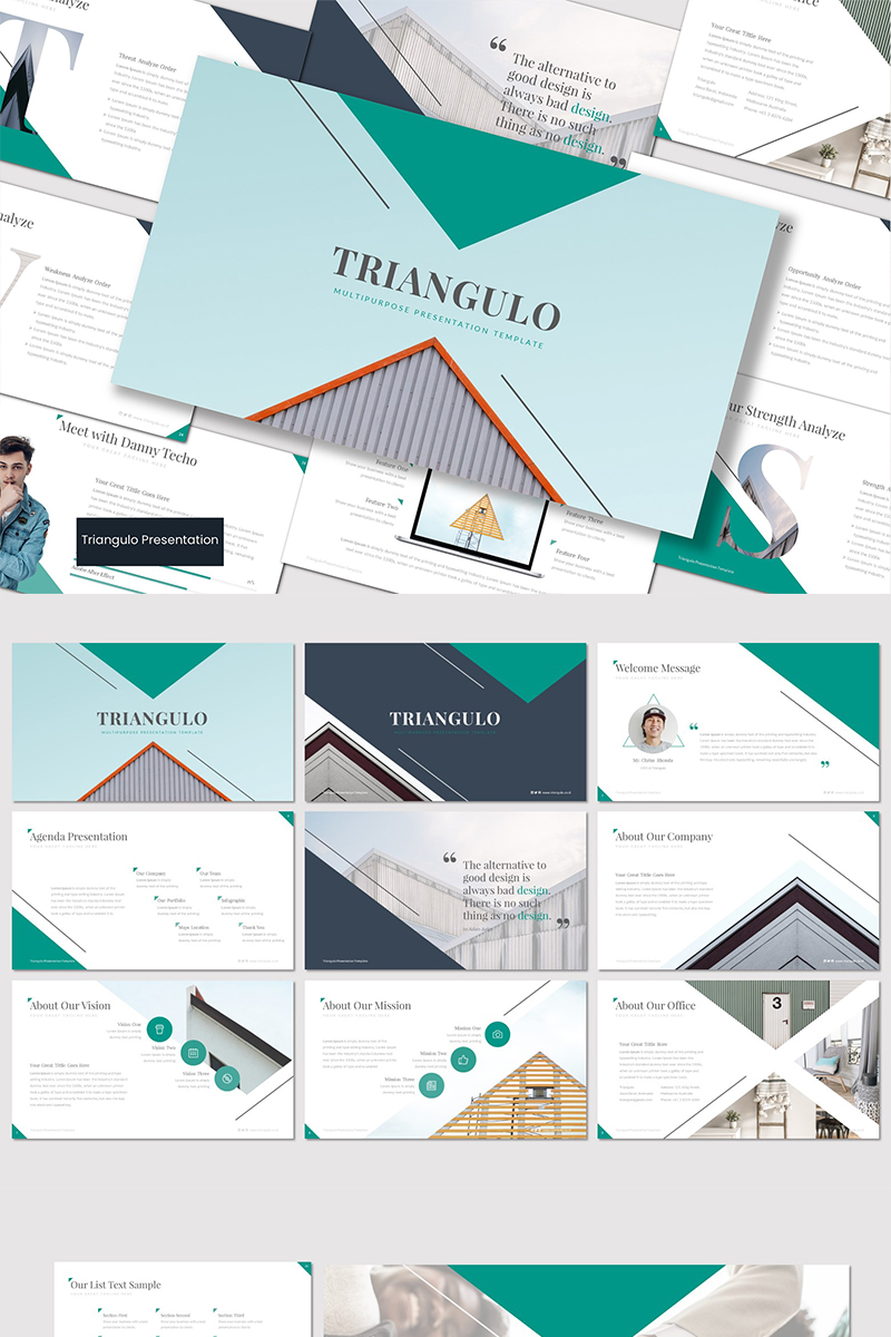 Triangulo PowerPoint template