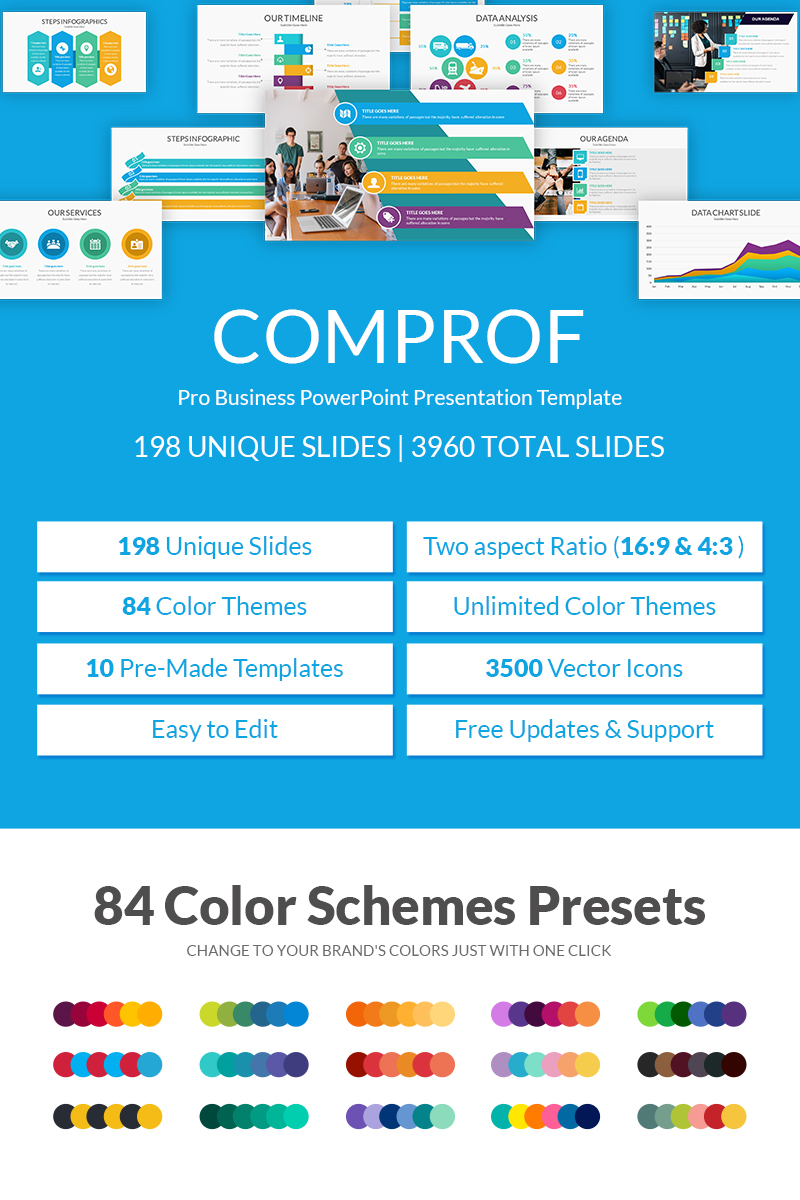 Comprof Multipurpose Business PowerPoint Presentation Template PowerPoint template