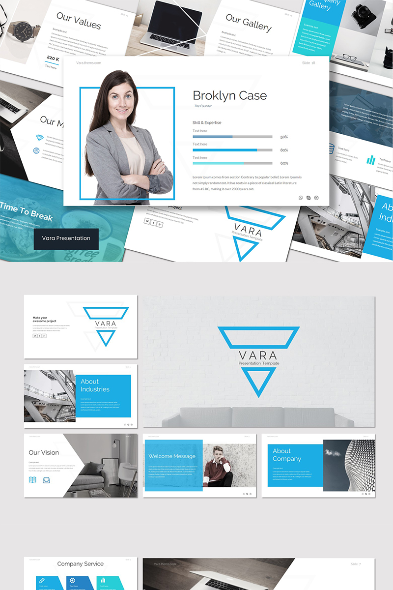 Vara PowerPoint template