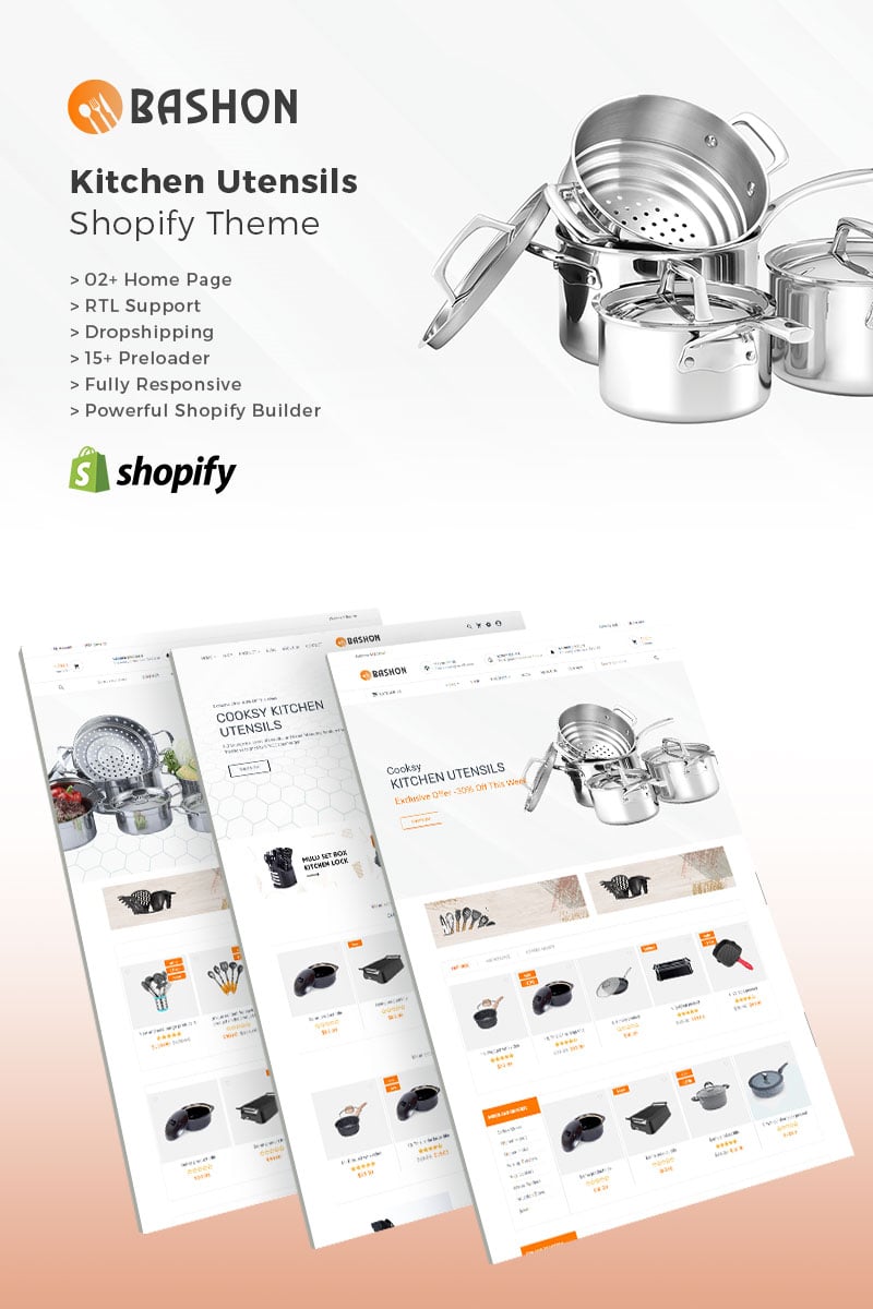Bashon - Kitchen Utensils Shopify Theme