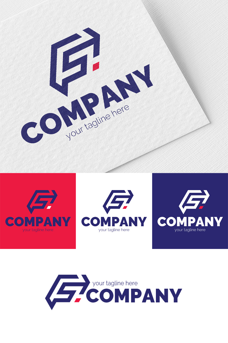 Logo, graphic sign, combines: F + S + Arrow
