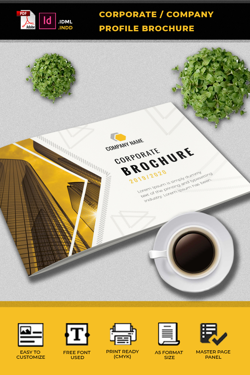 A5 Corporate / Company Profile Brochure - Corporate Identity Template