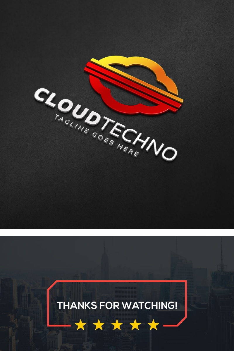 Cloud Tech Logo Template