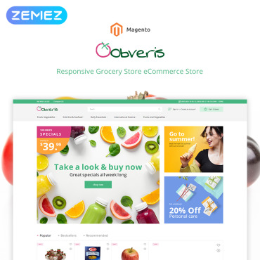 Ice Vegetables Magento Themes 83332