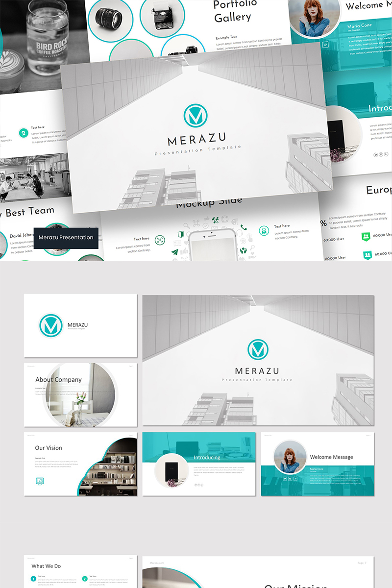 Merazu PowerPoint template