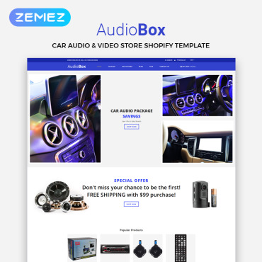 Audio Car Shopify Themes 83375