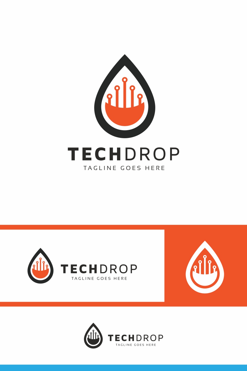 Drop Technology Logo Template