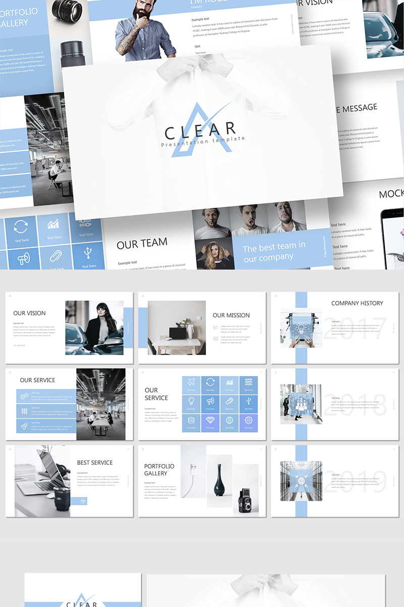 Clear - - Keynote template