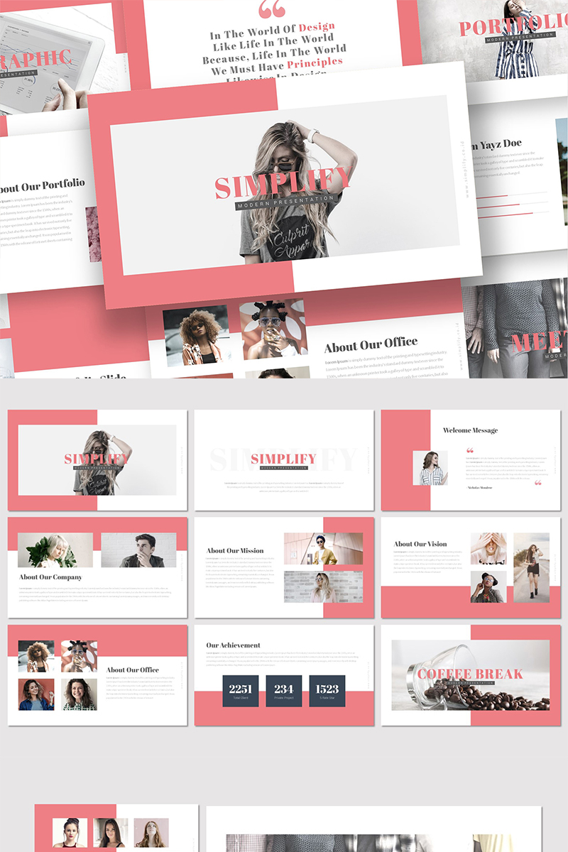 Simplify - - Keynote template