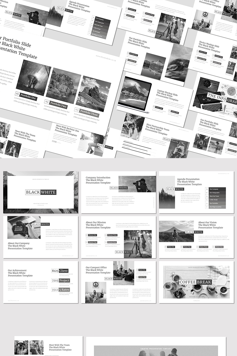 Black White - - Keynote template