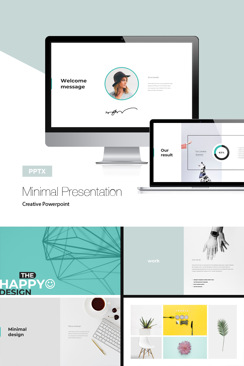 Minimal Presentation PowerPoint template