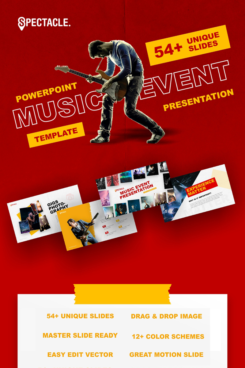 Spectacle - Music Event PowerPoint template