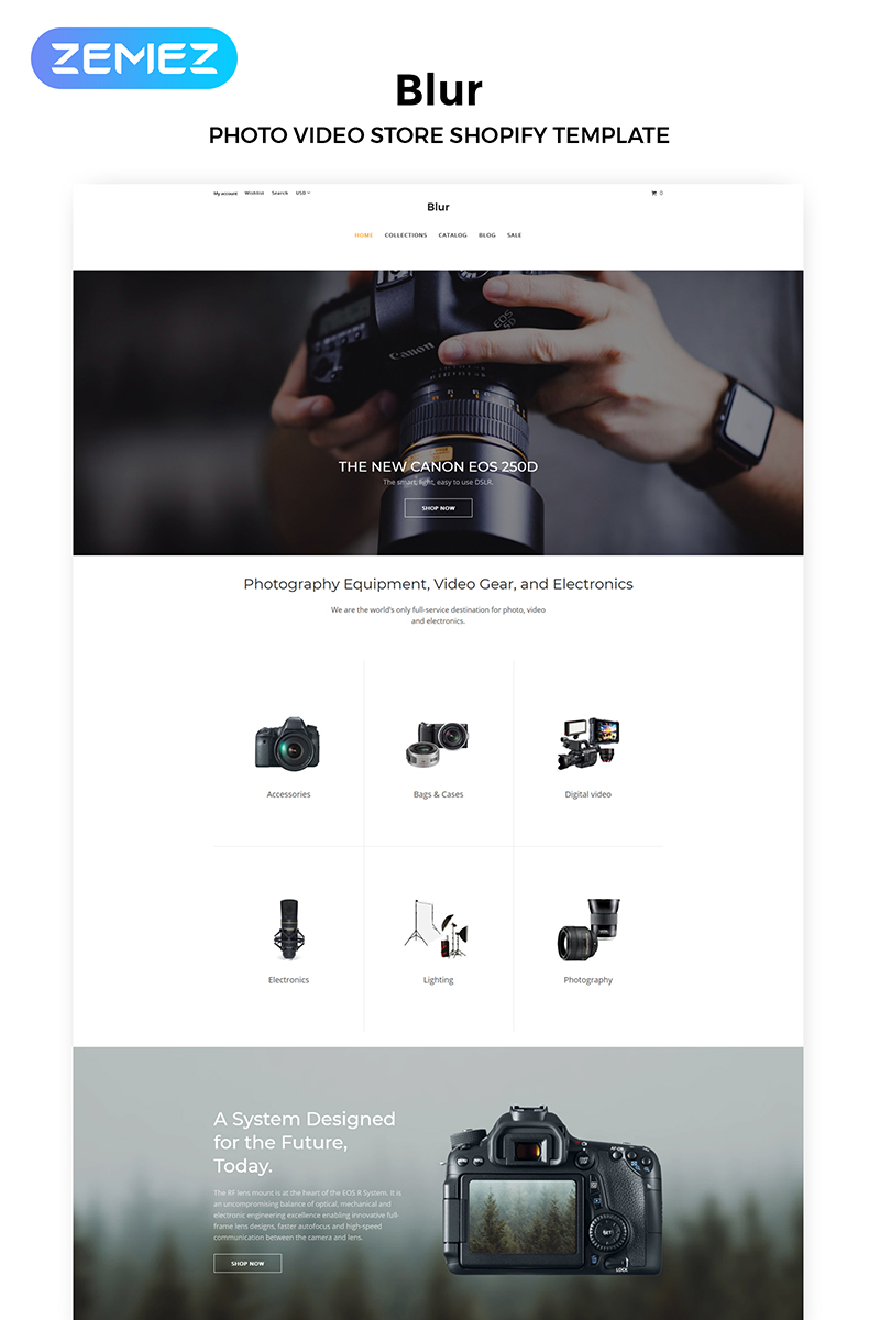 Blur - Electronics Store Multipage Clean Shopify Theme