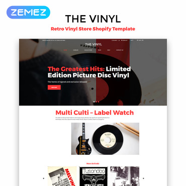 Retro Vinyl Shopify Themes 83973