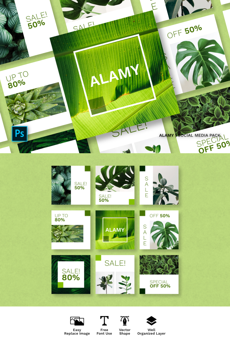 Alamy  Pack Social Media Template