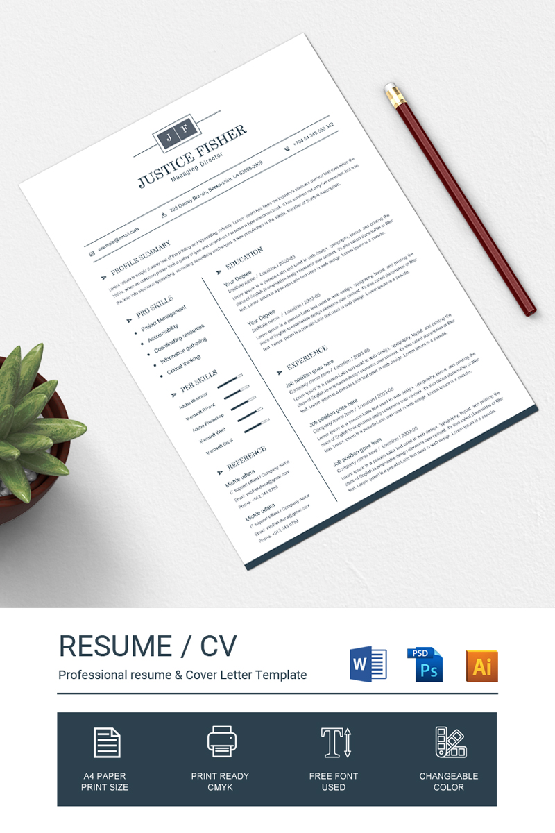 Justice Resume Template
