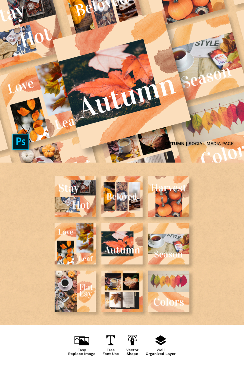 Autumn Pack Social Media Template