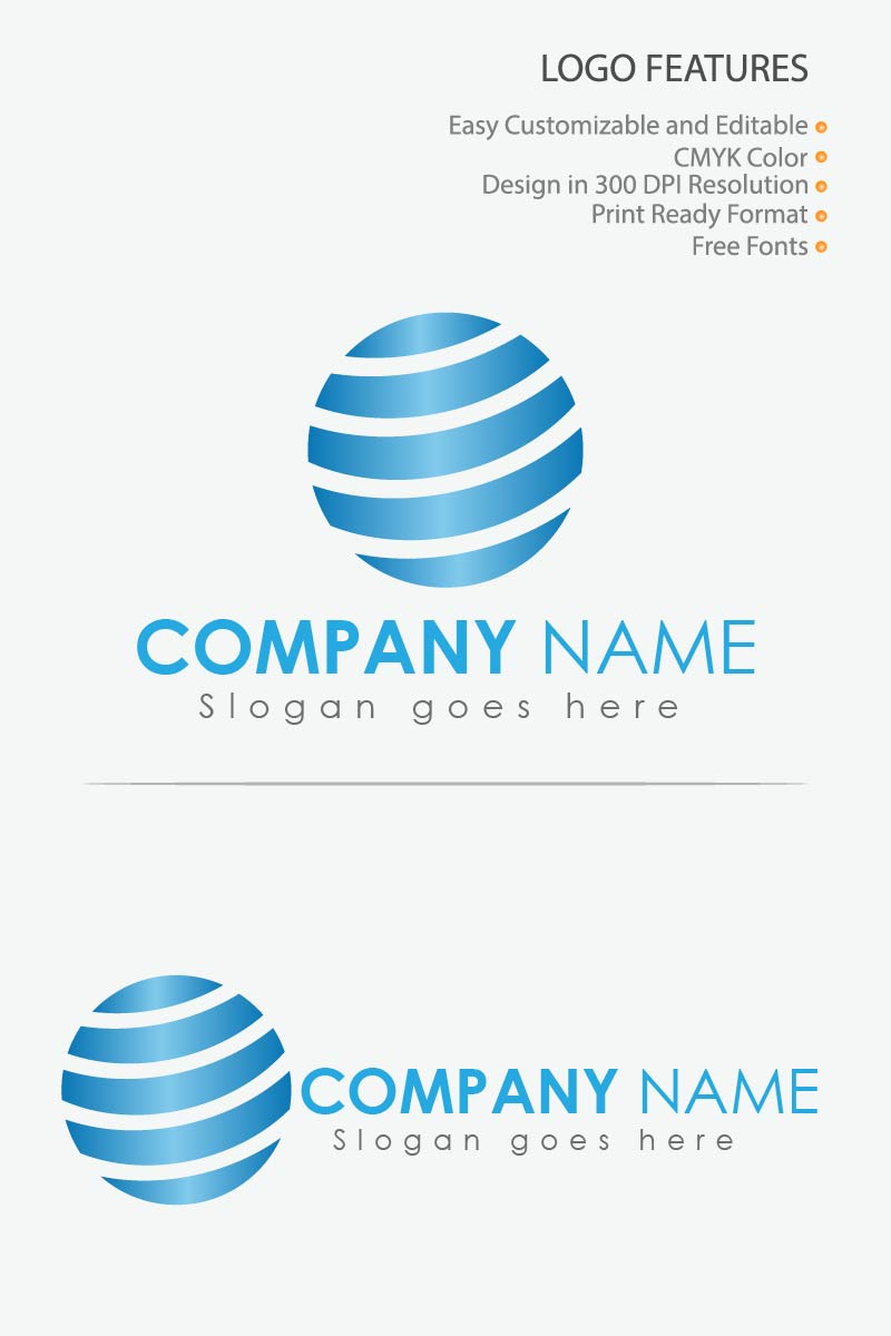 Circle IT Company Logo Template