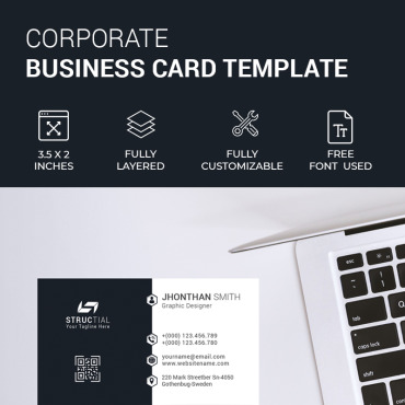 Card Clean Corporate Identity 84202