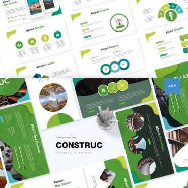 Construction Site Keynote Templates 84268