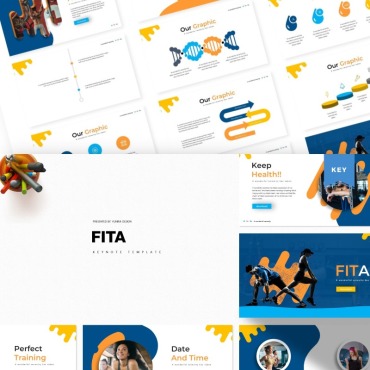 Training Fitness Keynote Templates 84274