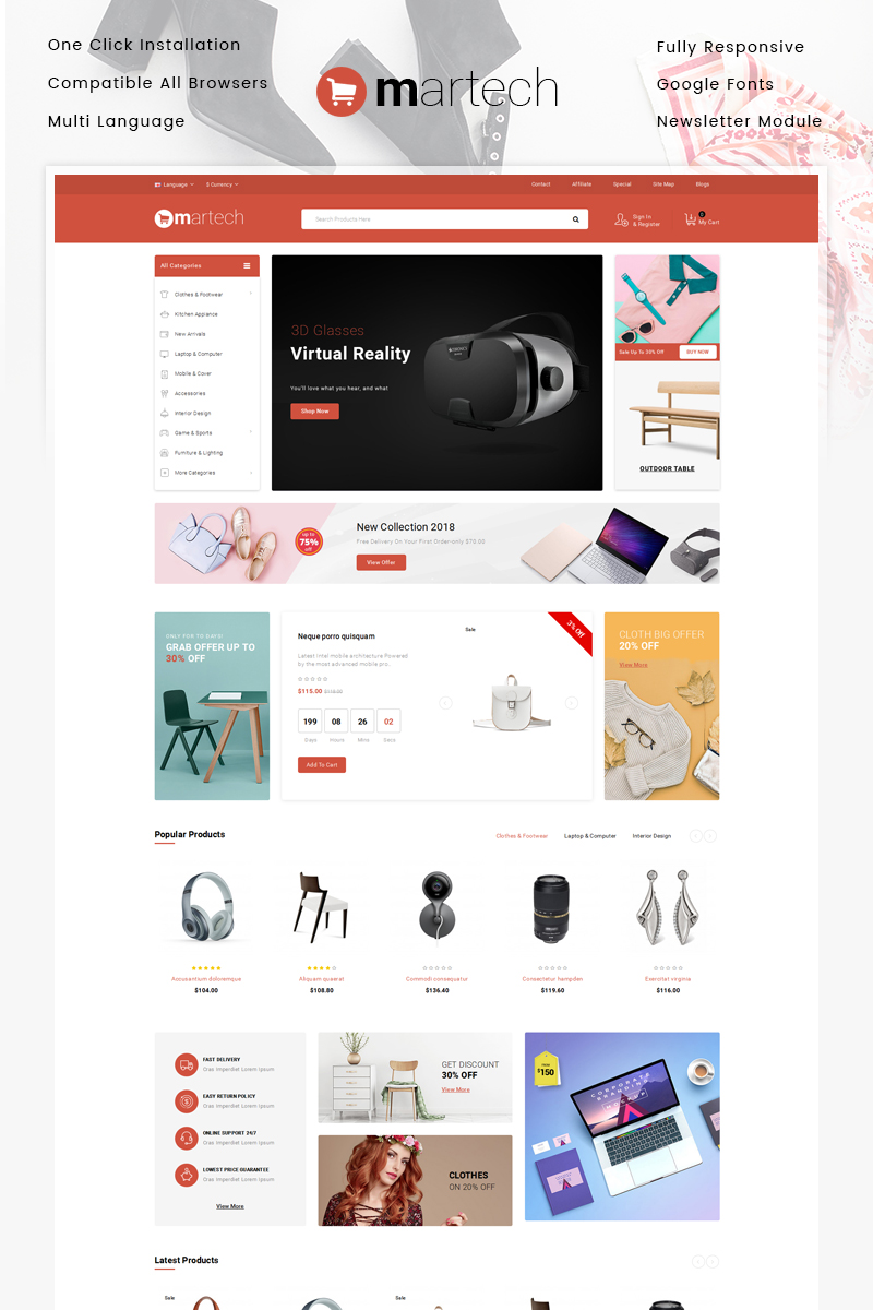 Martech - Mega Store OpenCart Responsive Template