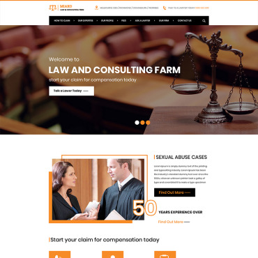 Firm Lawyer PSD Templates 84411