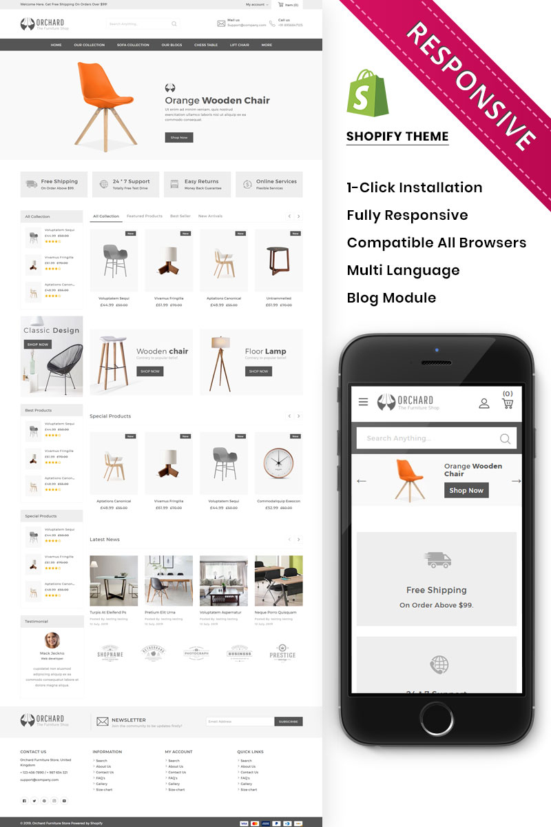 Orchard - The Furniture Store Responsive Shopify Theme
