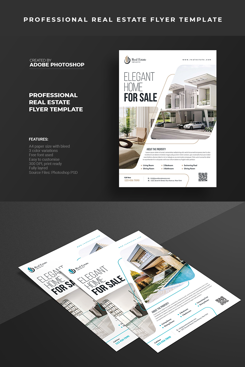 Elegant Real Estate Flyer - Corporate Identity Template