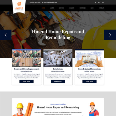 Remodeling Company PSD Templates 84501