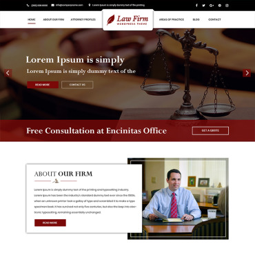 Lawyer Firm PSD Templates 84509