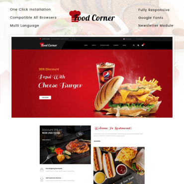 Fruits Pizza OpenCart Templates 84532