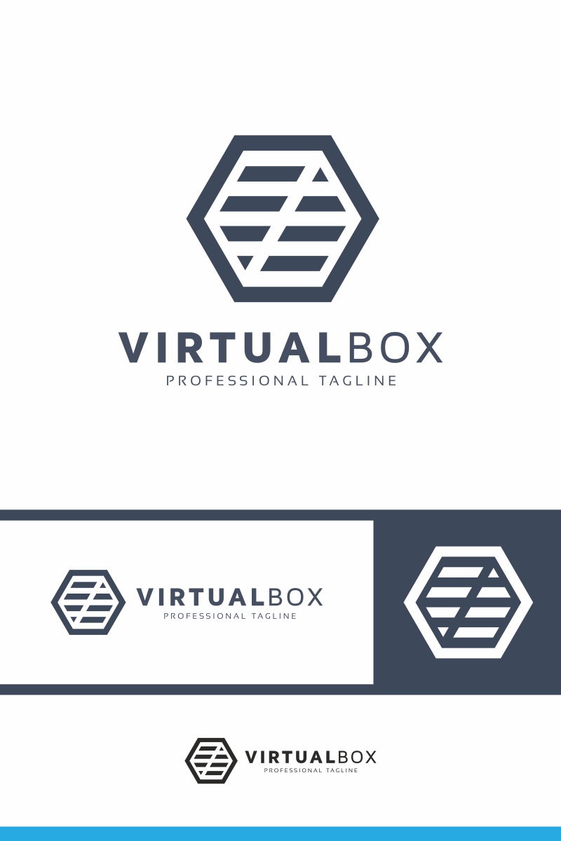 Virtual Box Logo Template