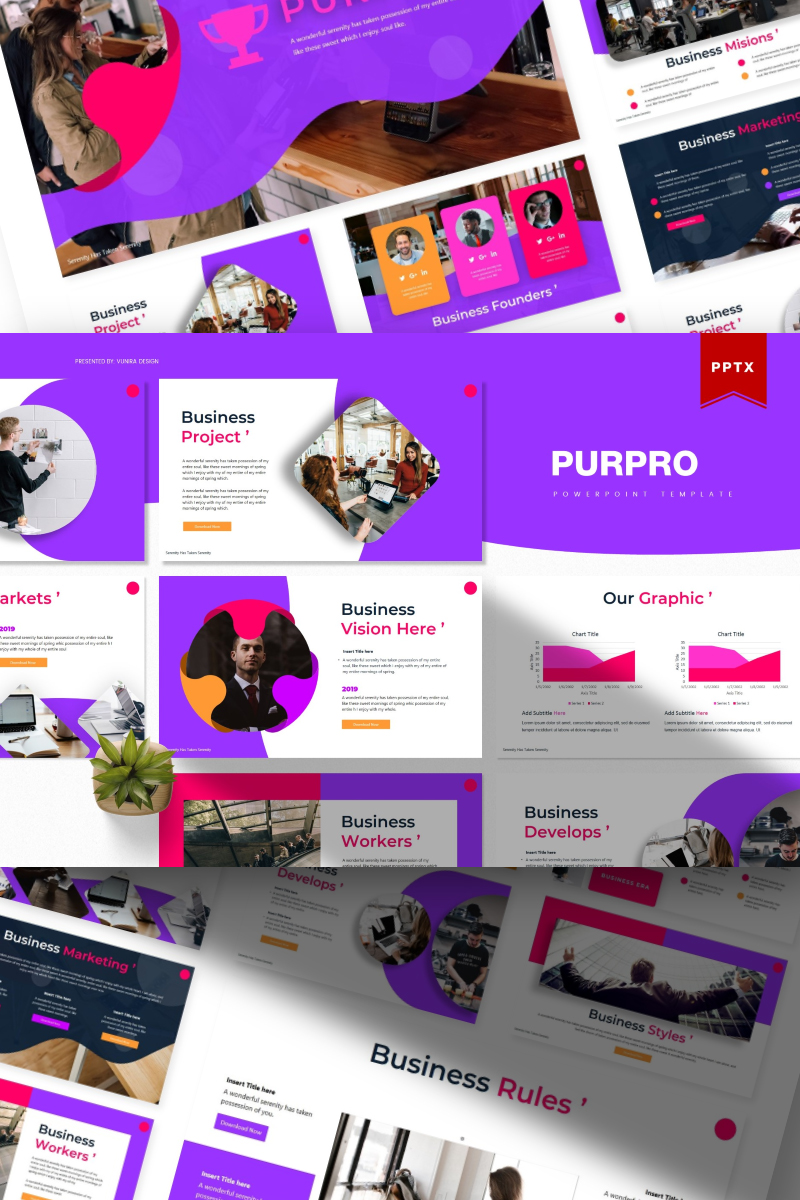 Purpro | PowerPoint template