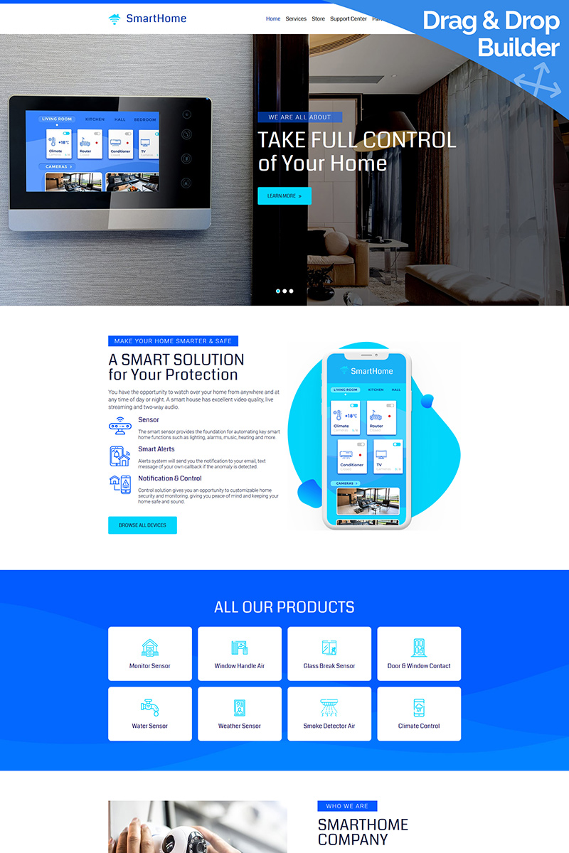 Smart Home MotoCMS Website Template