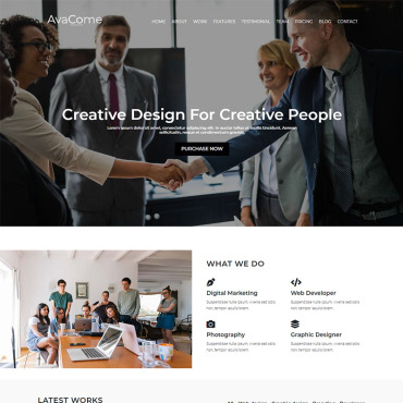 Photography Agency Landing Page Templates 84628