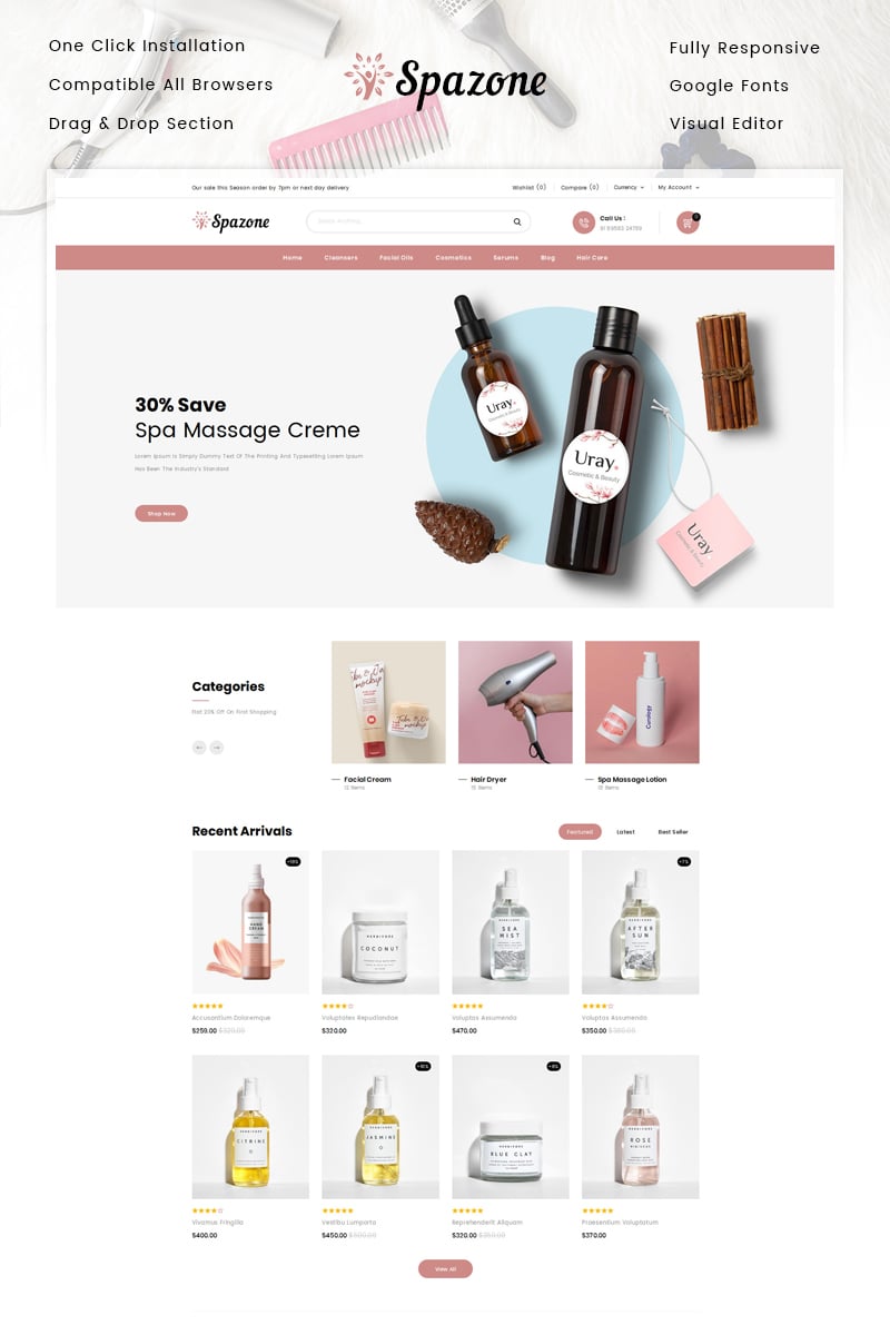 SpaZone - Massage Parlour Shopify Theme