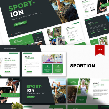 Healthy Fitness PowerPoint Templates 84676