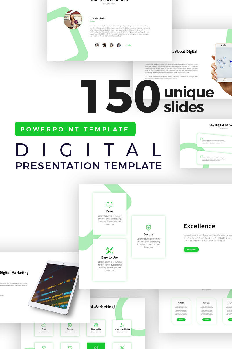 Digital Marketing Presentation PowerPoint template