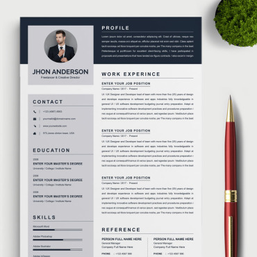 Page A4 Resume Templates 84686