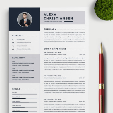 Page A4 Resume Templates 84687