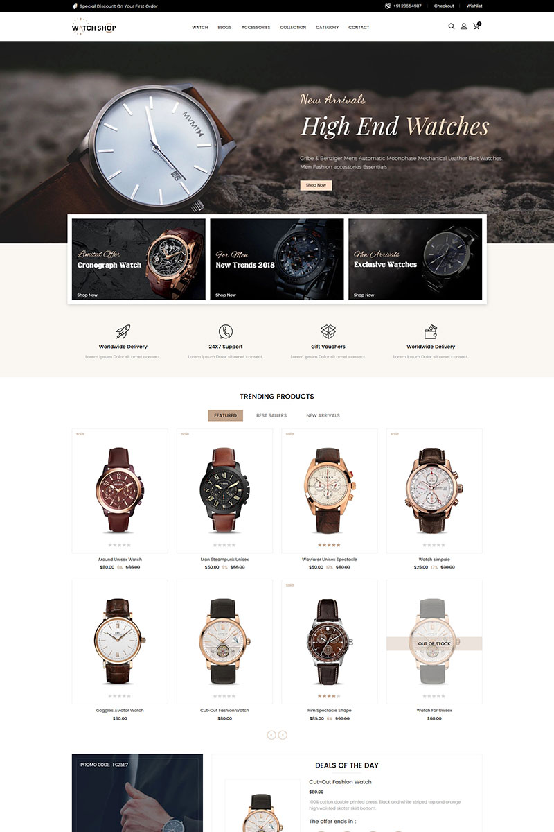 Watch Store Shopify Theme