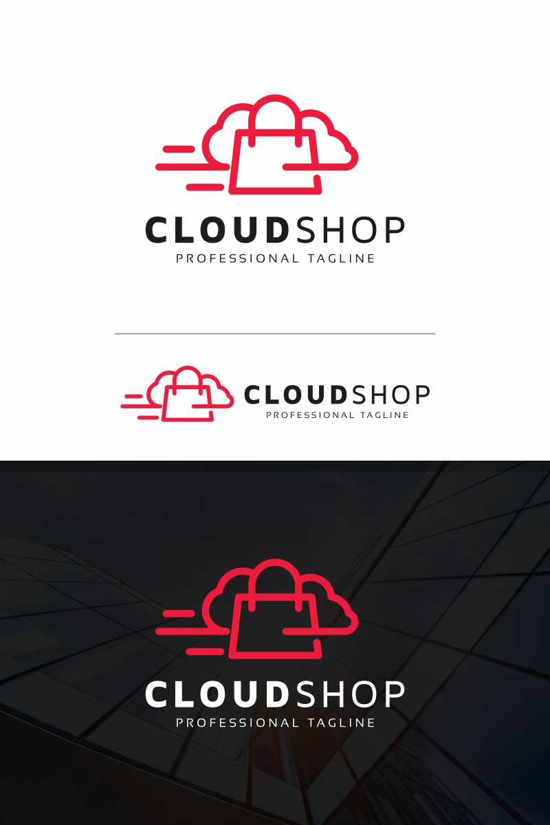 Cloud Shop Logo Template