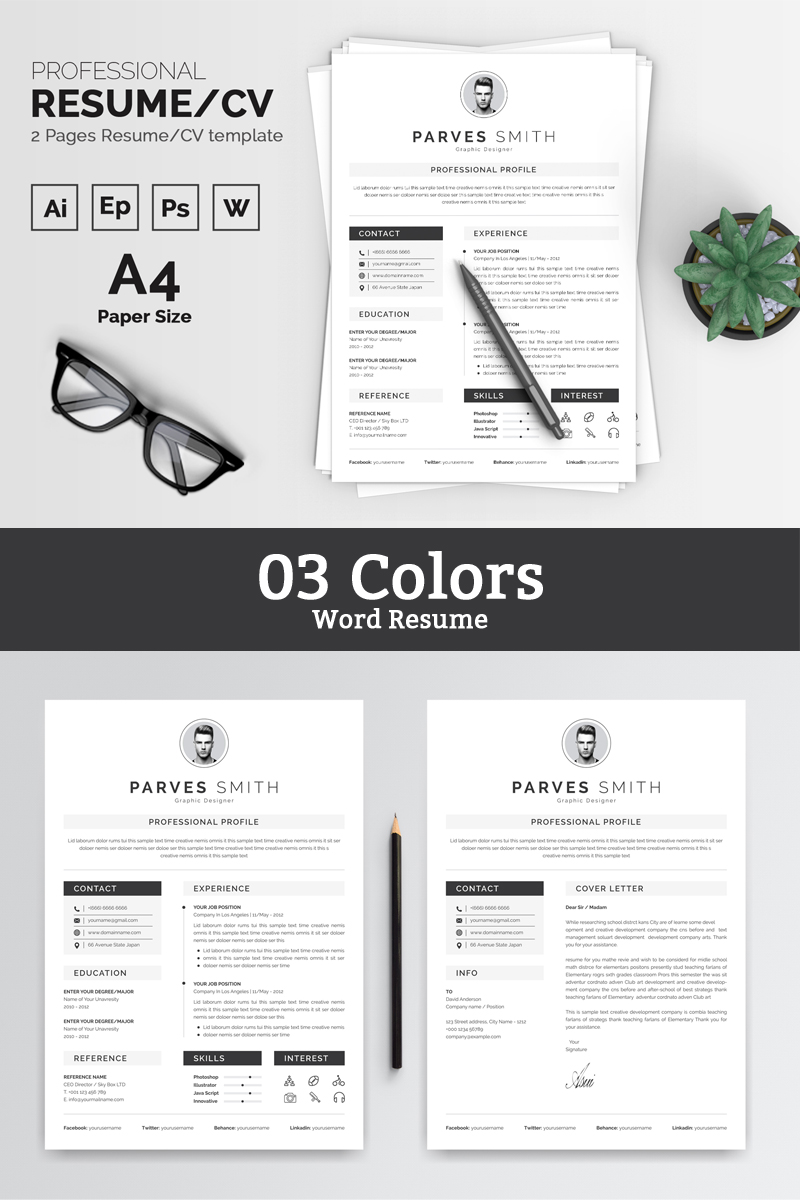 Parves Smith Word Resume Template
