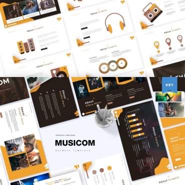 Musical Sound Keynote Templates 84808