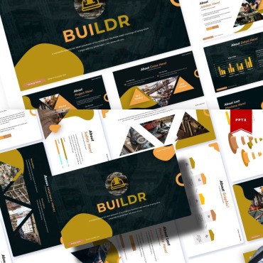 Builder Building PowerPoint Templates 84850
