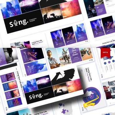Stage Concert PowerPoint Templates 84856