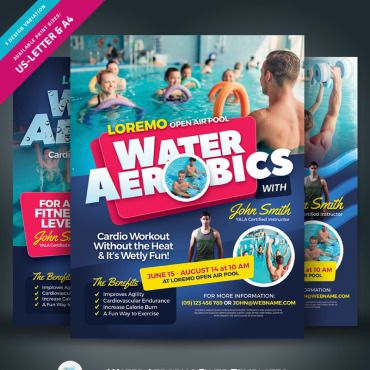 Aqua Aerobics Corporate Identity 84882