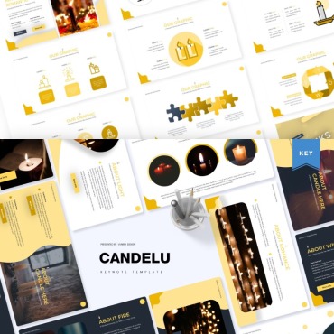 Candle Fire Keynote Templates 84886